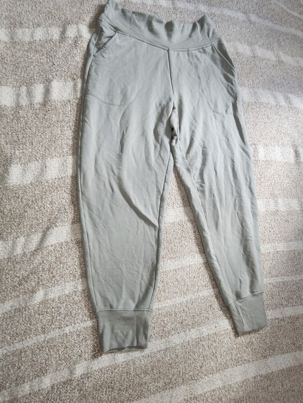 Casual Men's Jogger Pants in Light Sage Green